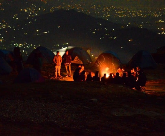 Camping at Billing and paragliding package